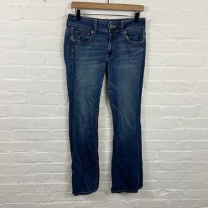 American Eagle Outfitters Women's Super Stretch Boot Cut Denim Jeans Blue Size 8